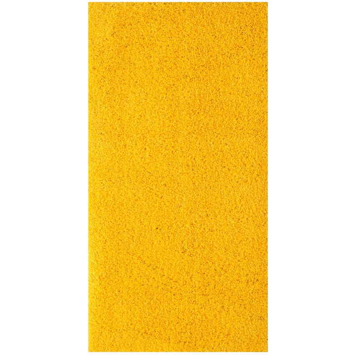 Shaggy Rug Plain Yellow high quality, non-shedding