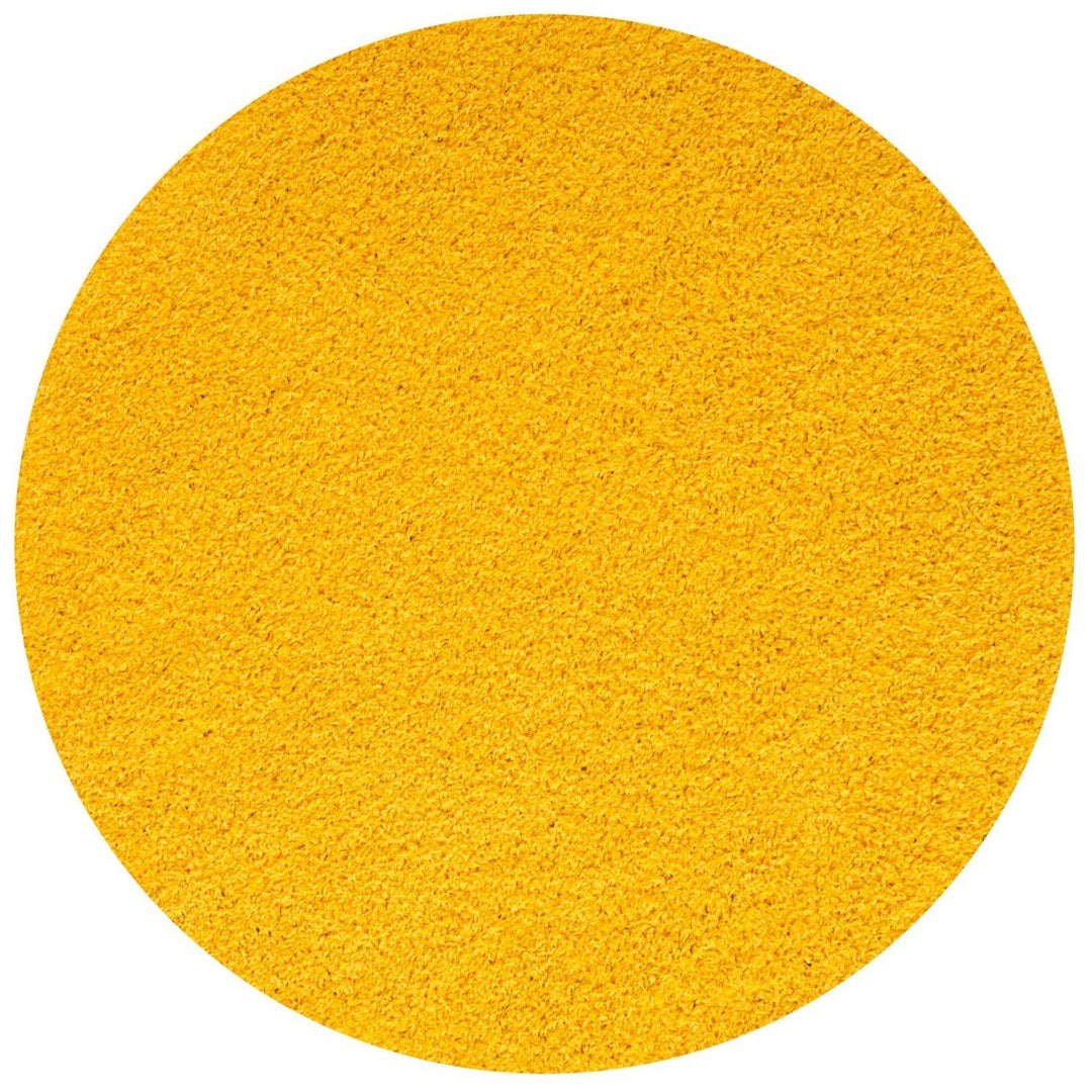 Shaggy Rug Plain Yellow high quality, non-shedding