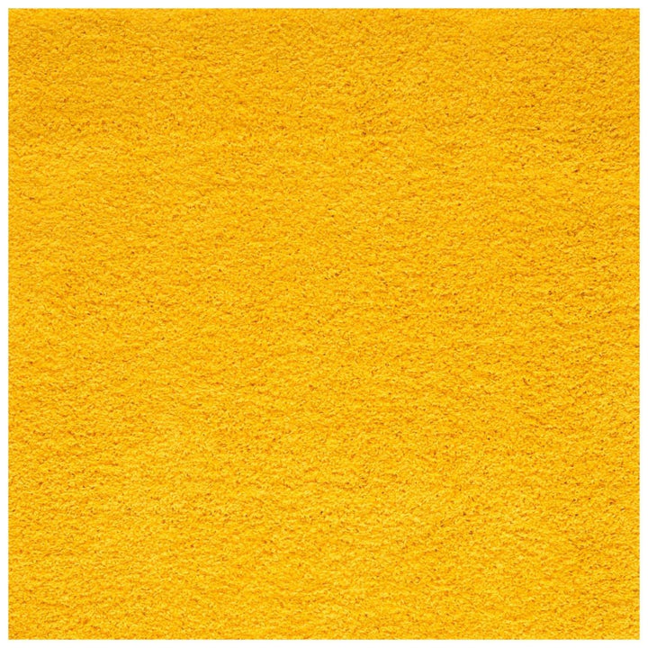 Shaggy Rug Plain Yellow high quality, non-shedding