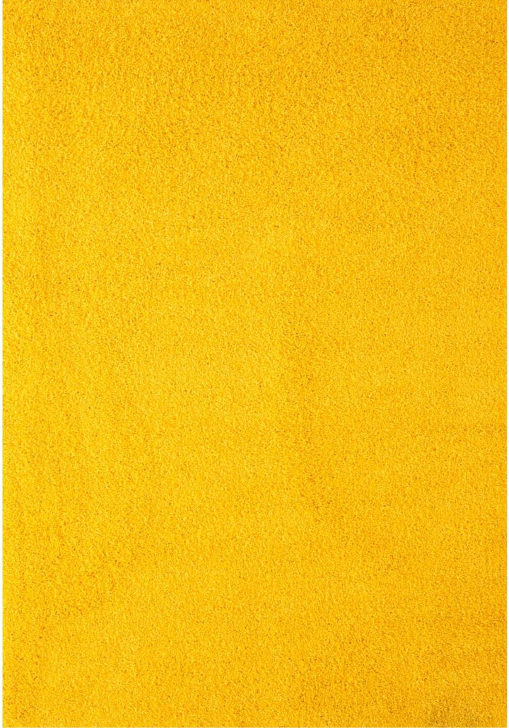 Shaggy Rug Plain Yellow high quality, non-shedding