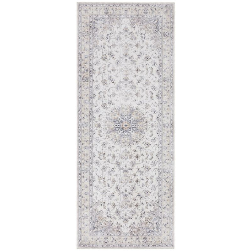 Nain Oriental-Optic Grey Rug – Vintage Medallion