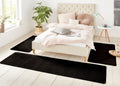 Triada 3-Piece Bedside Rug Black Set