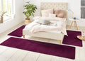 Triada 3-Piece Bedside Rug Blackberry Set