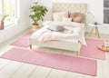 Triada 3-Piece Bedside Rug Pink Set