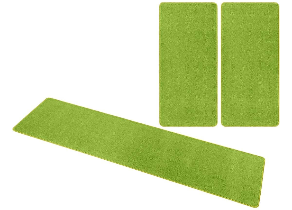 U237 Rug The Rugs Triada 3-Piece Bedside Green Set - Quality Comfort