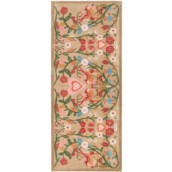 Nature Trailing Botanical Beige mat Washable Non-slip Doormat