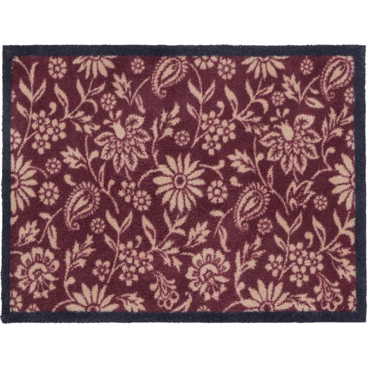 Nature Trailing Botanical Red mat Washable Non-slip Doormat