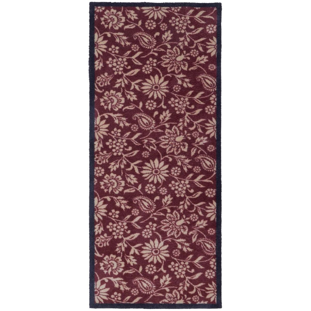 Nature Trailing Botanical Red mat Washable Non-slip Doormat