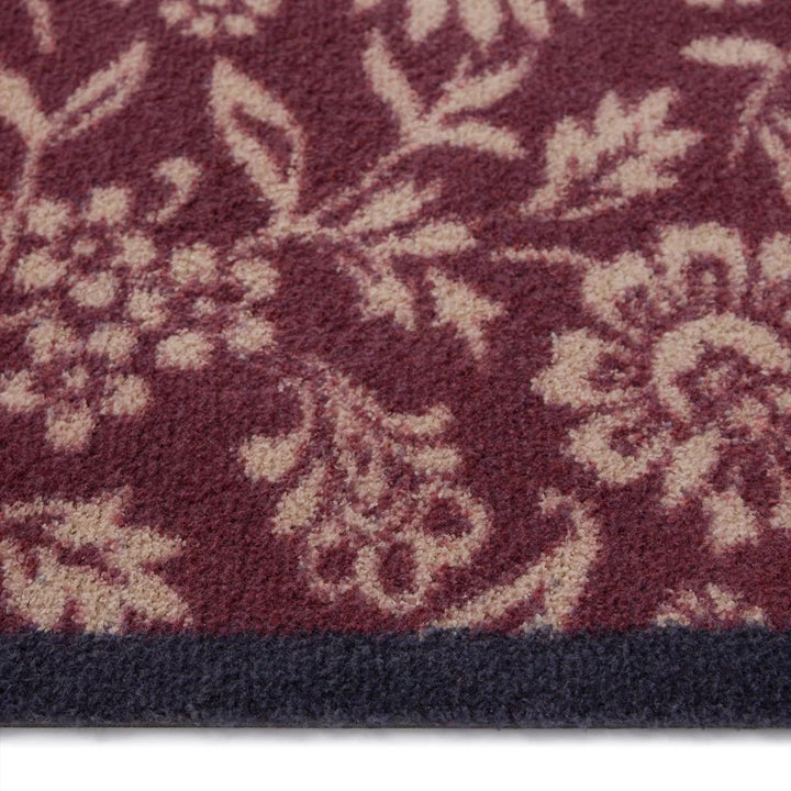 Nature Trailing Botanical Red mat Washable Non-slip Doormat