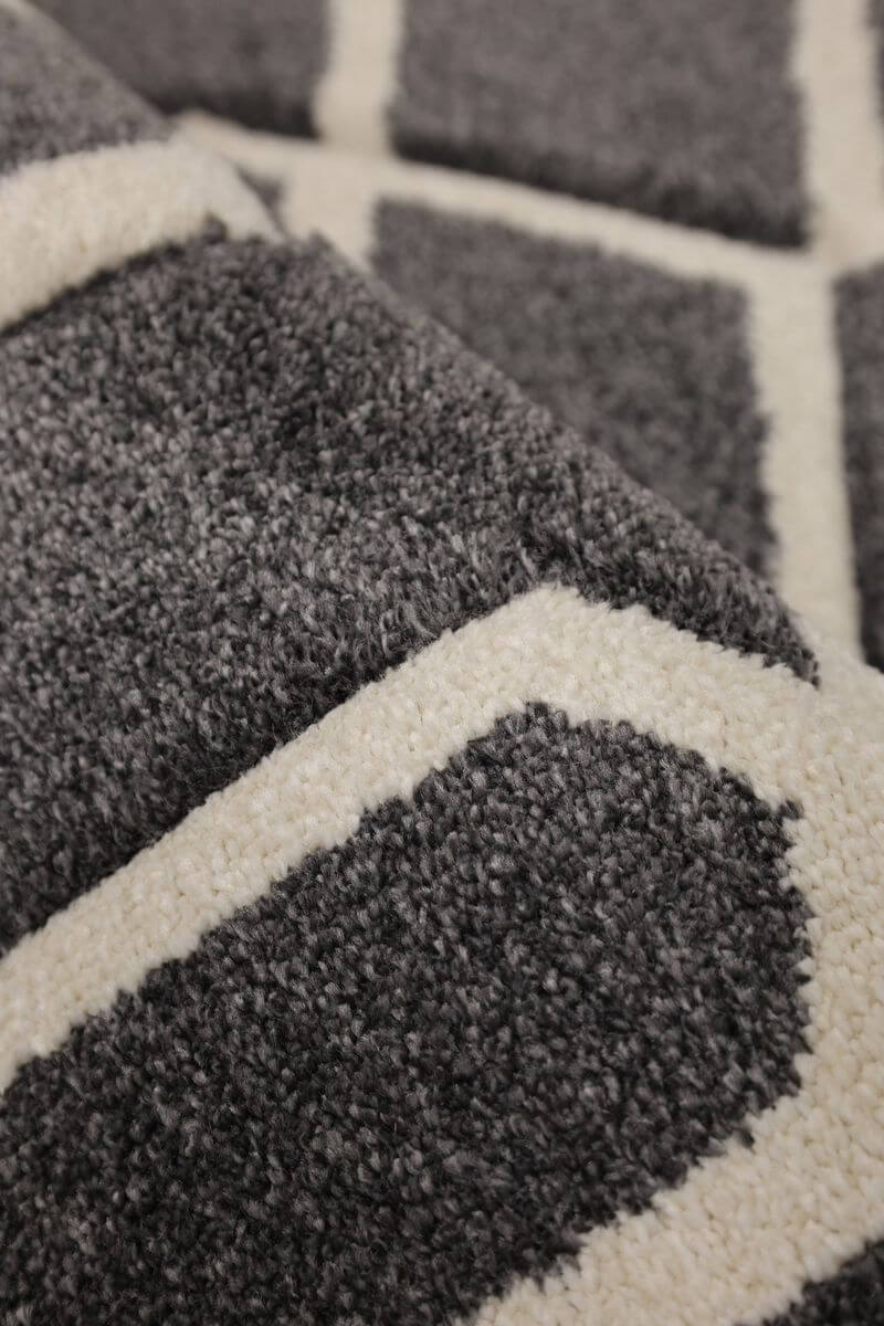 Newport Lattice Rug – Textured Geometric