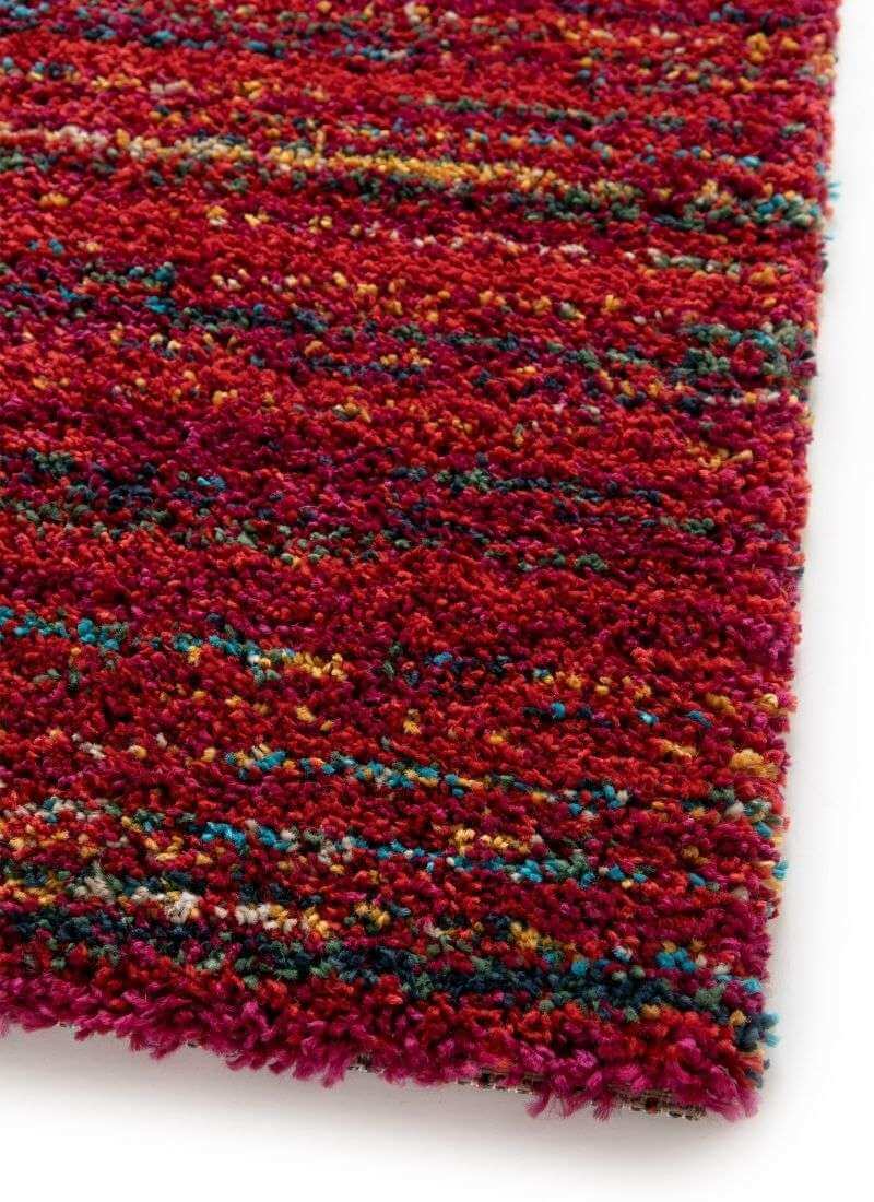 The Rugs Noble Sherpa Rug – Blue and Red Colours