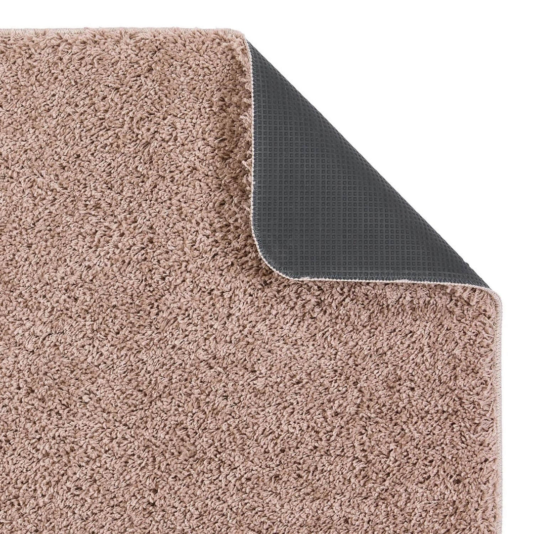 Washable Nude Pink Shaggy Rug | Stain-Resistant | The Rugs