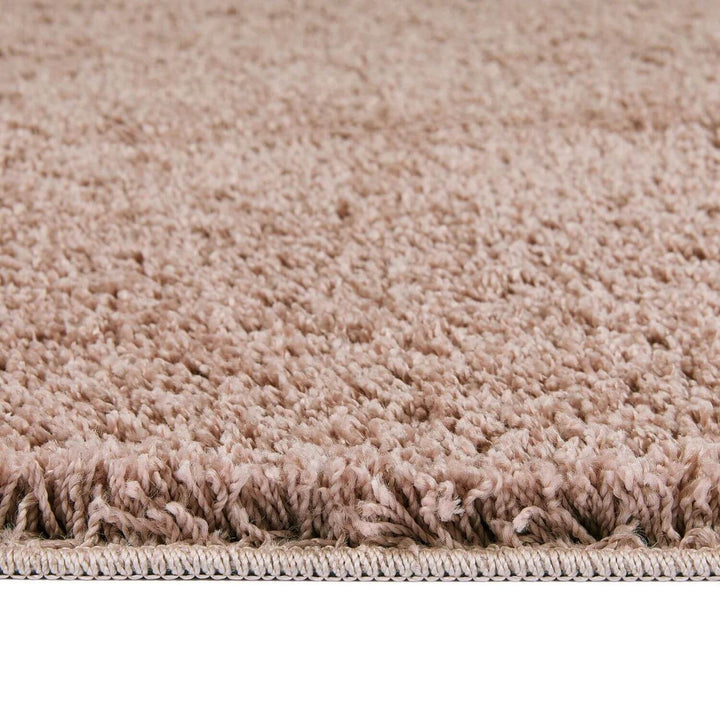 Washable Nude Pink Shaggy Rug | Stain-Resistant | The Rugs