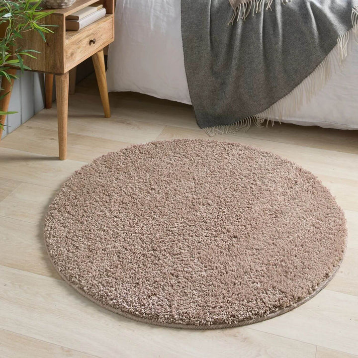 Washable Nude Pink Shaggy Rug | Stain-Resistant | The Rugs