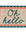 Doormat with 'Oh hello' text on a white background