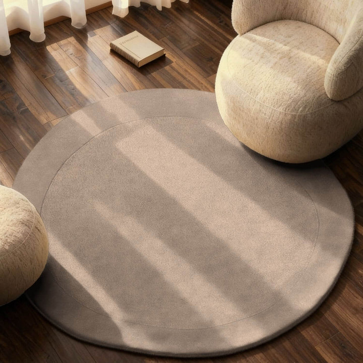 Villeroy & Boch 1812 Wool Rug Organic Round Kari Natural Beige