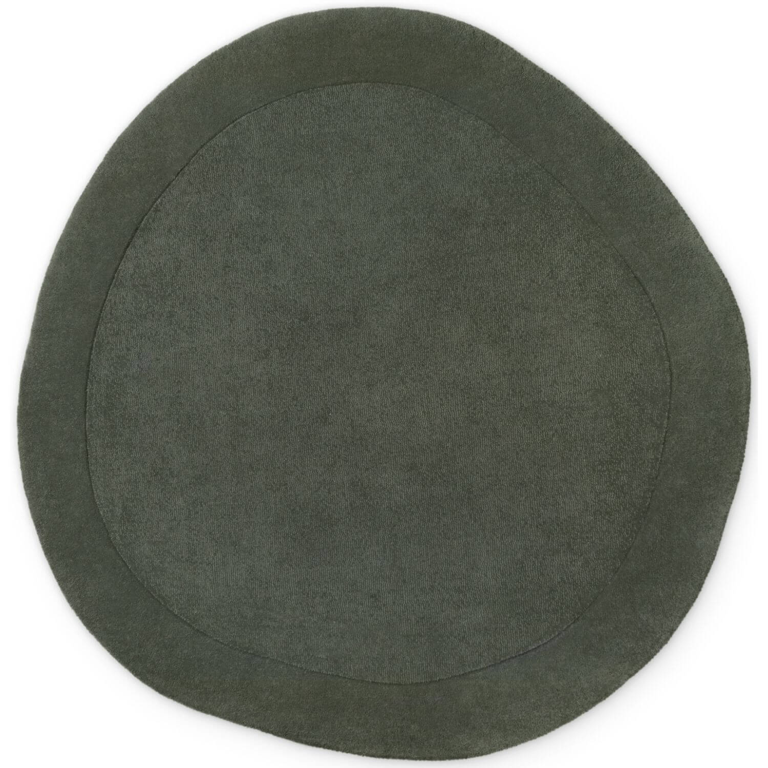 Villeroy & Boch 1812 Wool Rug Organic Round Kari Natural Green