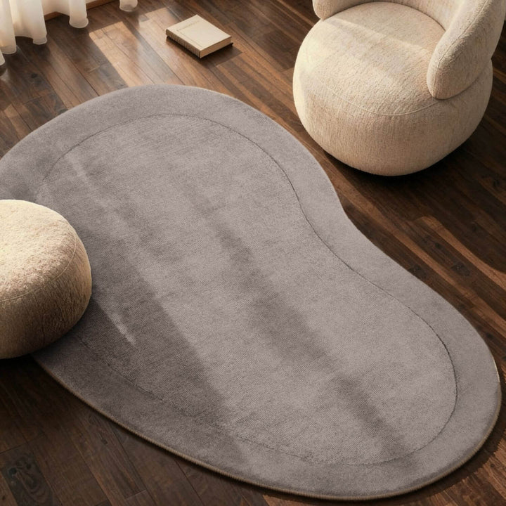 Villeroy & Boch 1812 Wool Rug Organic Shape Natural Grey