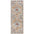 Short Pile Rug Strozzi Oriental Bordered Design