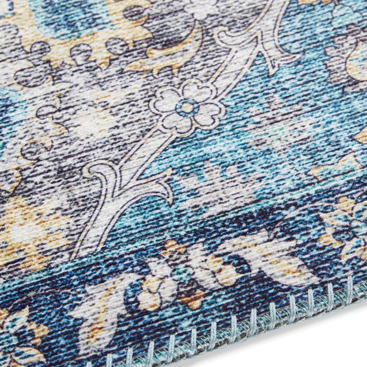 Kashmir Ghom in Oriental-Optic Blue