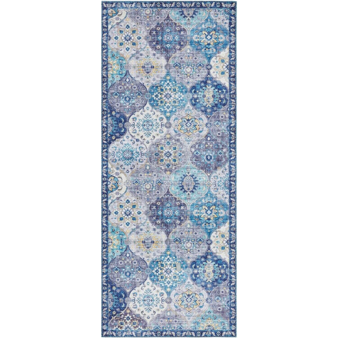Kashmir Ghom in Oriental-Optic Blue