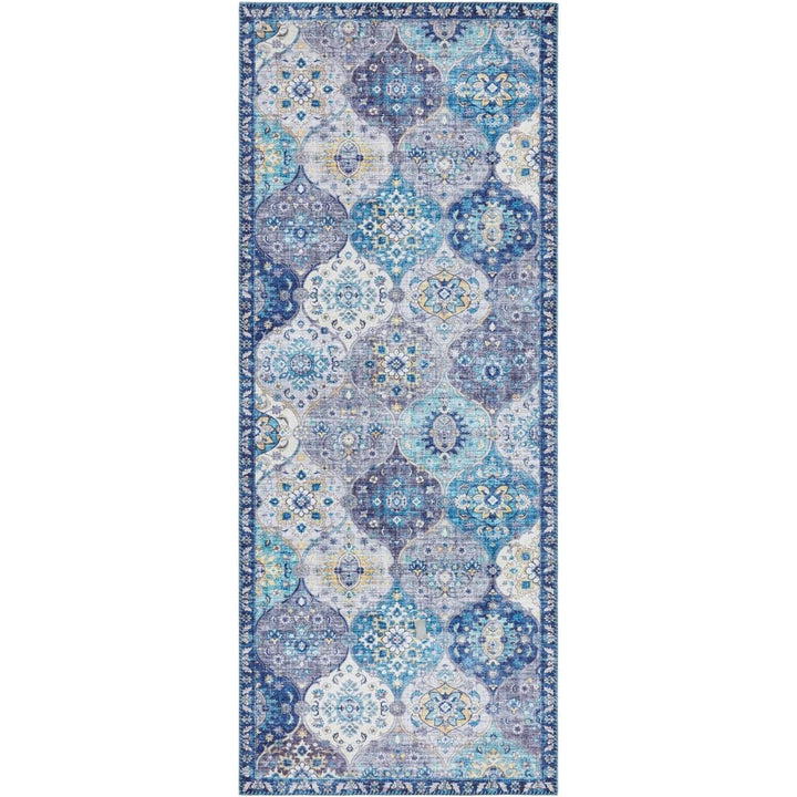 Kashmir Ghom in Oriental-Optic Blue