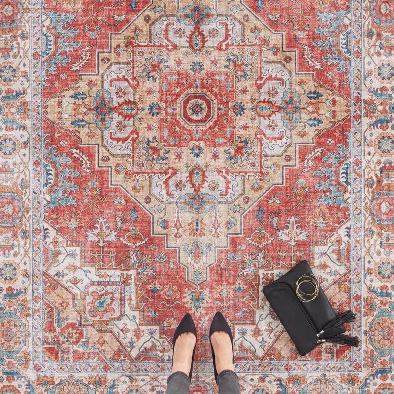 The Rugs Vintage Medallion Rug – Classic Multicolour Design
