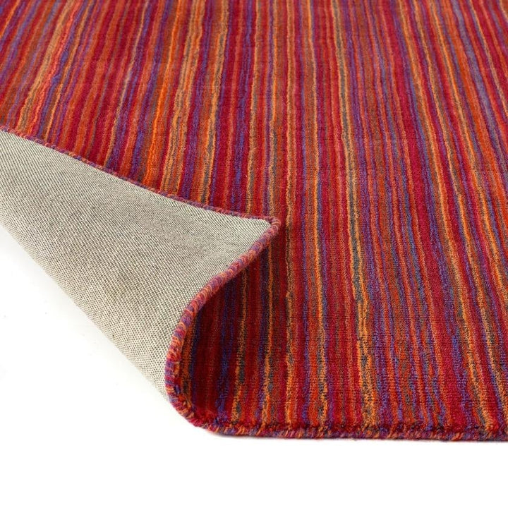 Fine Striped Design Wool Rug
