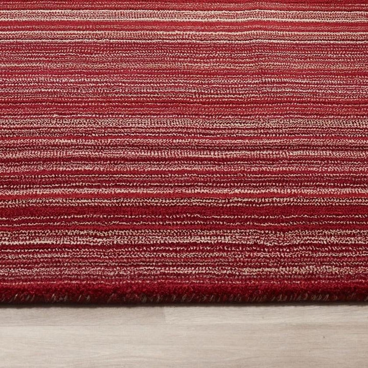 Fine Striped Design Wool Rug