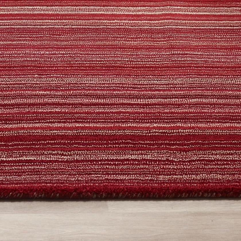 The Rugs Fine Striped Design Wool Rug - Quality Hand-Loomed