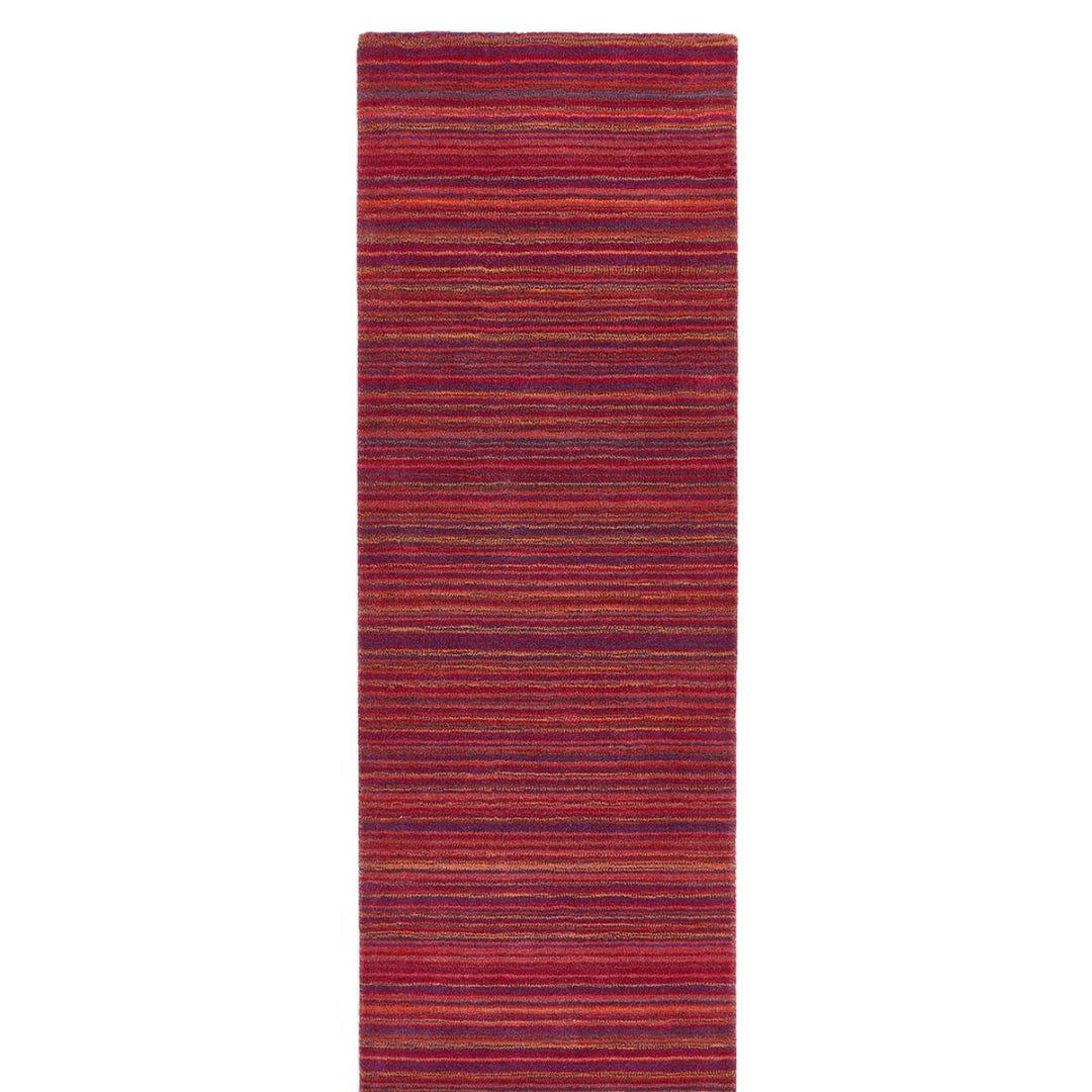 Fine Striped Design Wool Rug
