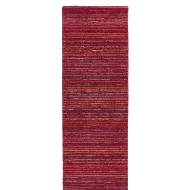 Fine Striped Design Wool Rug
