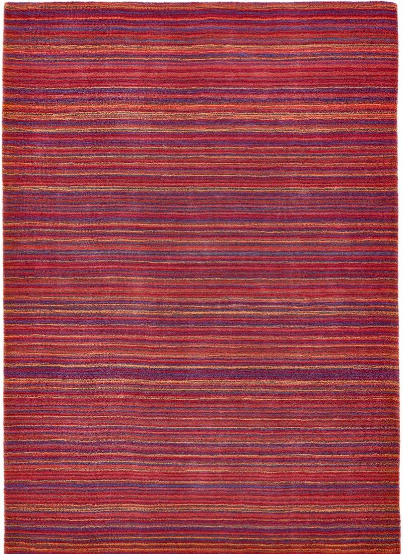 Fine Striped Design Wool Rug
