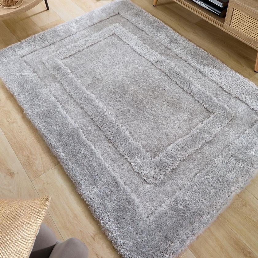 Frame Shaggy Bordered Rug