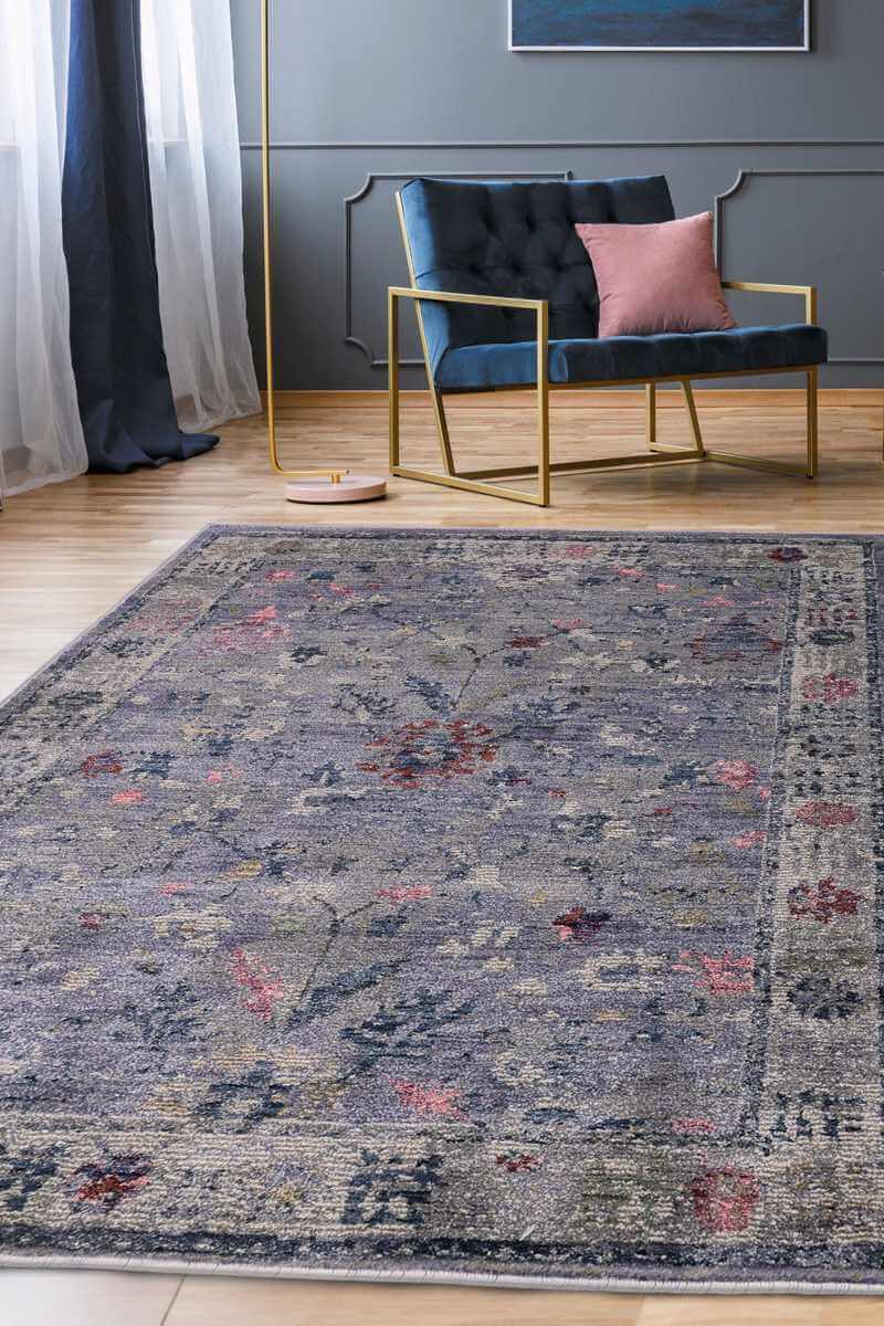 The Rugs Traditional Floral Rug Grey - Quality & Style