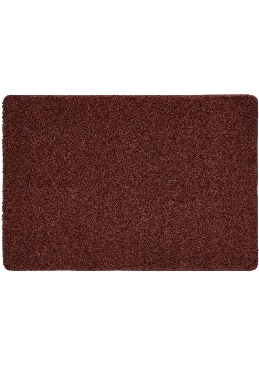 Washable Ox Red Shaggy Rug | Durable & Stain-Resistant