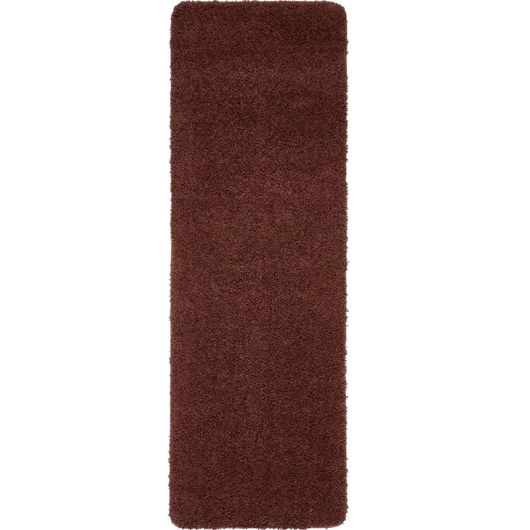 Washable Ox Red Shaggy Rug | Durable & Stain-Resistant