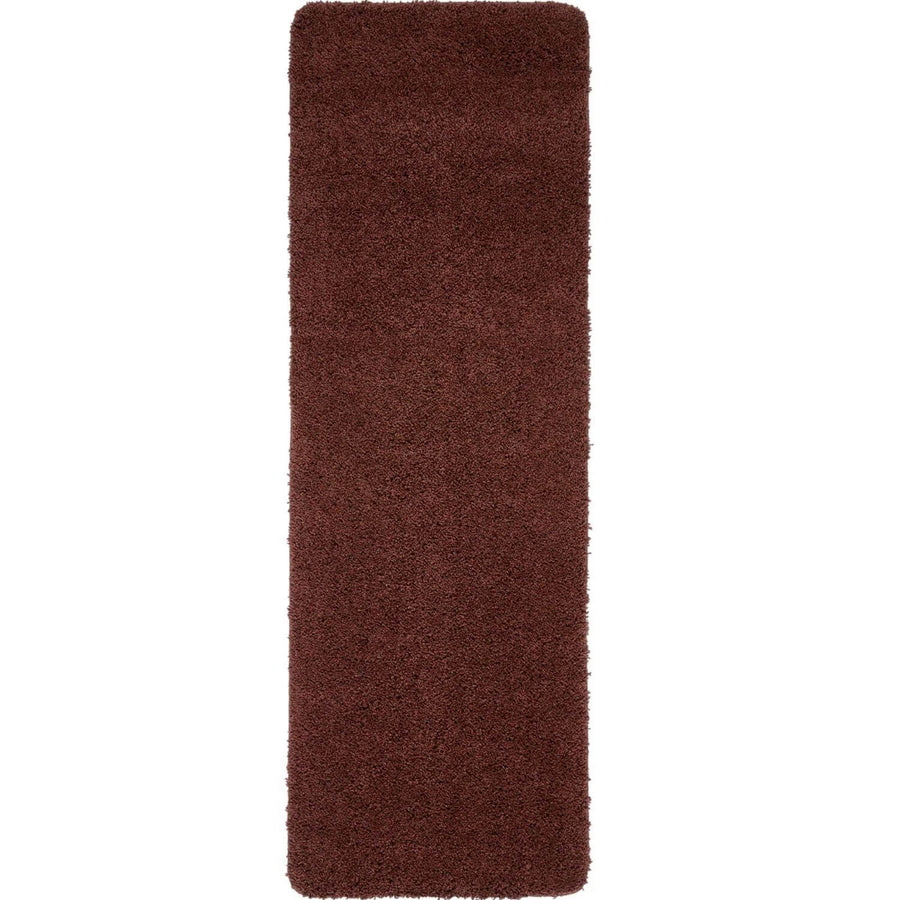 Washable Ox Red Shaggy Rug | Durable & Stain-Resistant