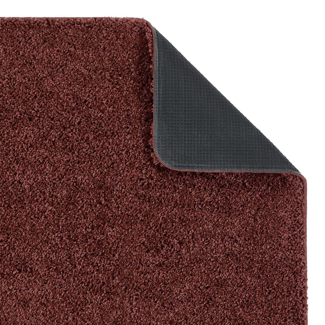 Washable Ox Red Shaggy Rug | Durable & Stain-Resistant