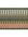 Rectangular doormat with a striped pattern in green, brown, and white on a white background