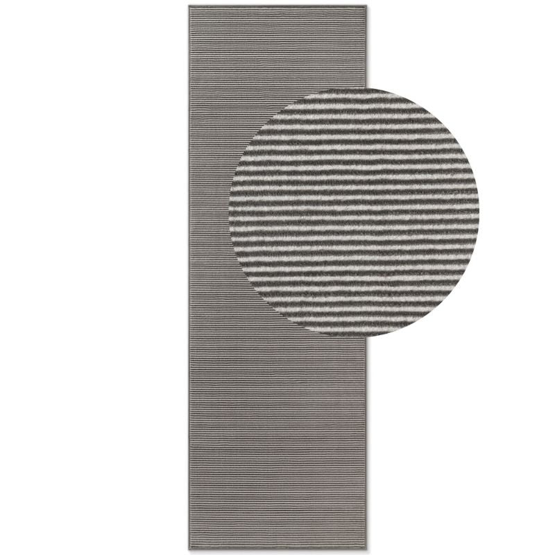 Perles Shortpile Grey Rug Dolomite – Modern Striped