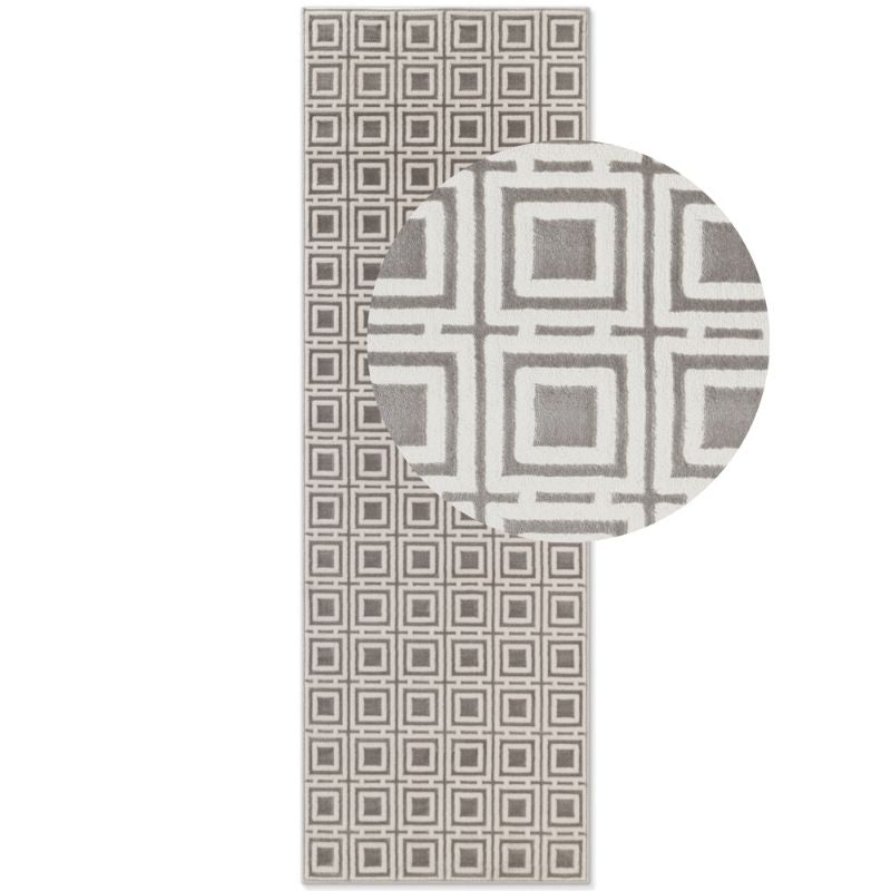 Shortpile Howlite Grey Rug – Modern Geometric