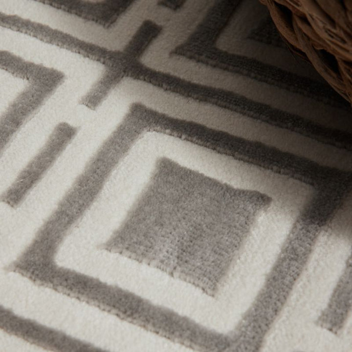 Perles Shortpile Howlite Rug – Modern Geometric