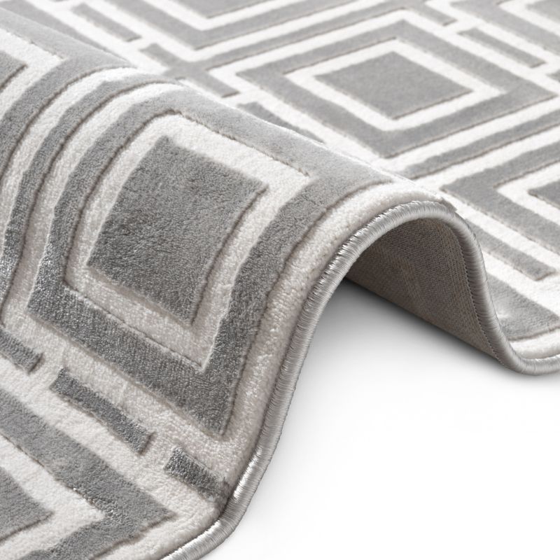 Perles Shortpile Howlite Rug – Modern Geometric
