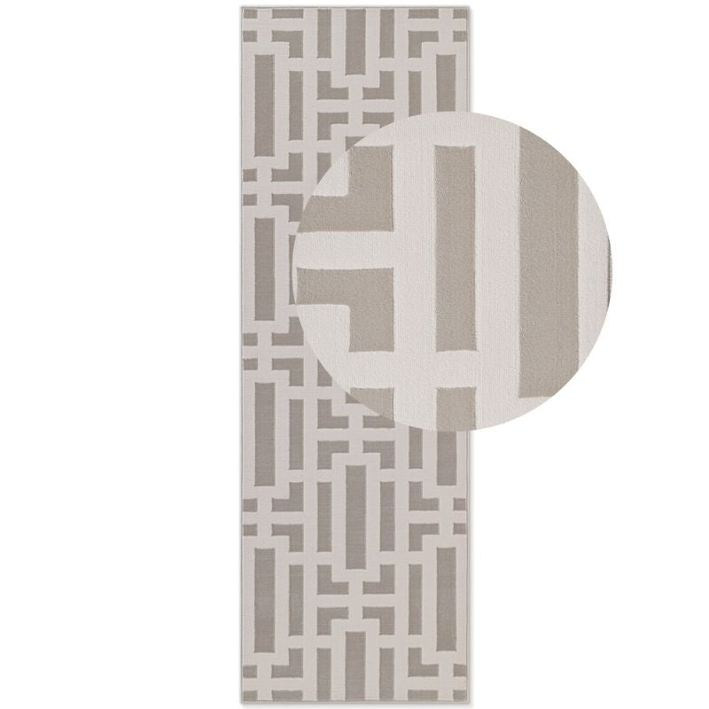 Perles Shortpile Cream Rug – Modern Geometric