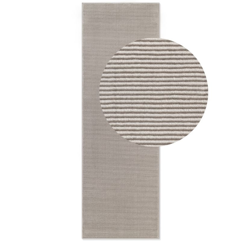 Perles Shortpile Cream Rug Dolomite – Modern Striped