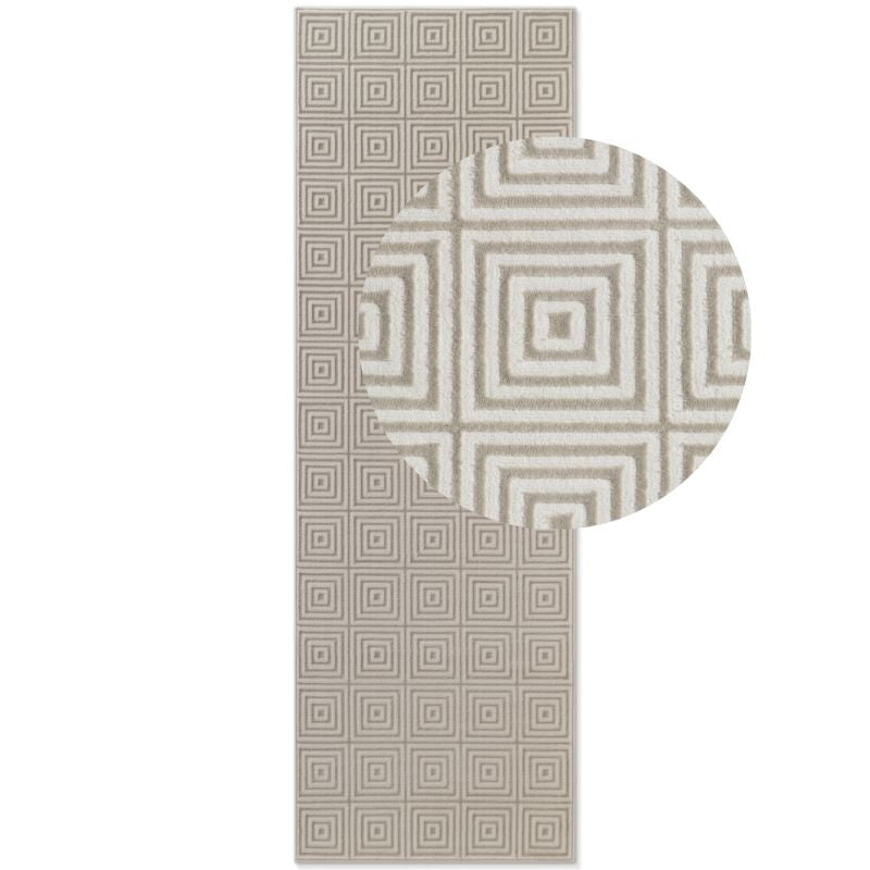 Perles Shortpile Tourmaline White Rug