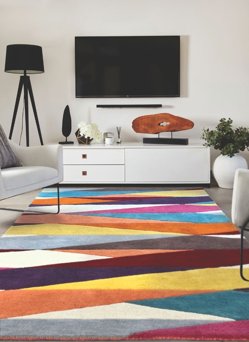Shard Wool Rug – Geometric Design