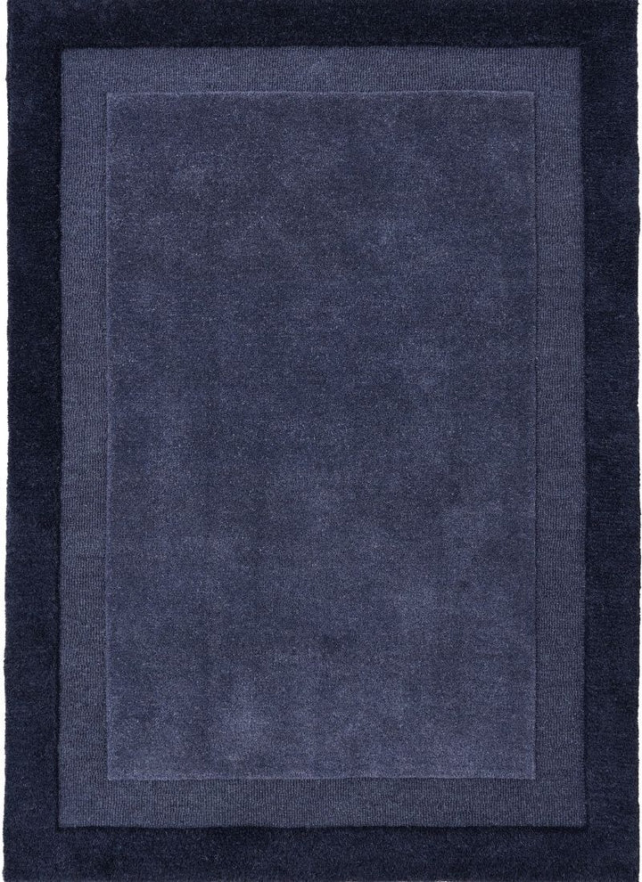 Stacked Border Wool Rug