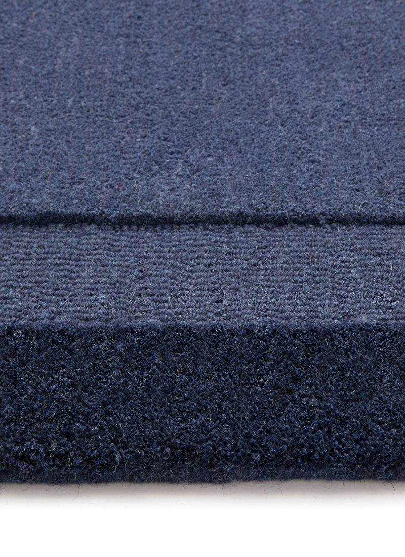 Stacked Border Wool Rug